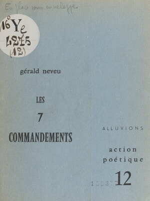 cover image of Les 7 commandements